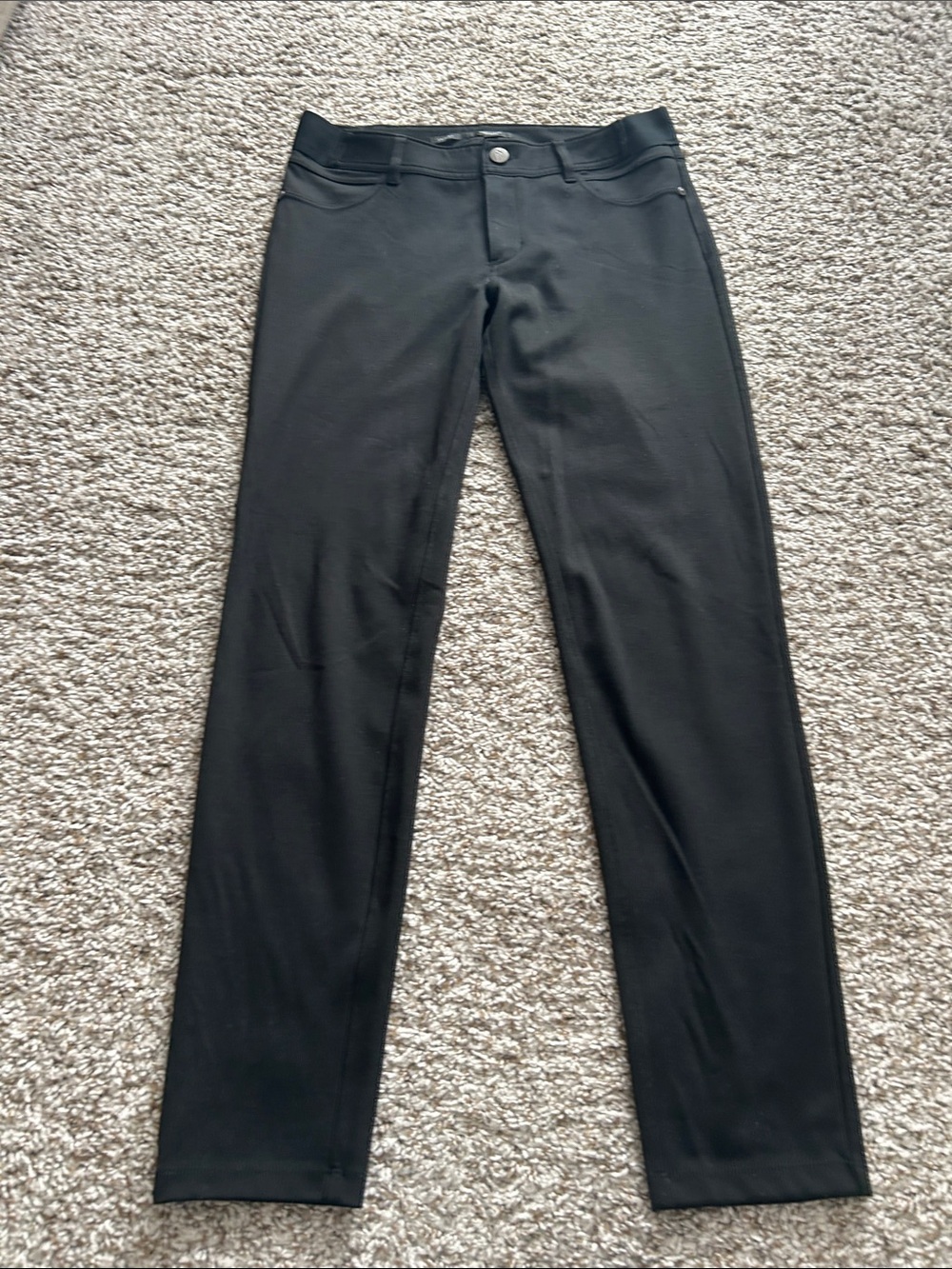 Women’s Black Stretch Straight-Leg Pants